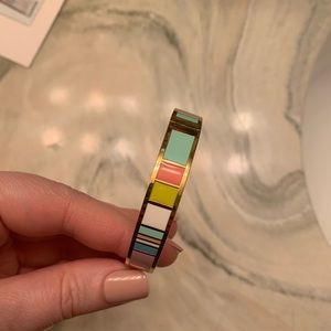 Kate Spade multicolored striped bangle